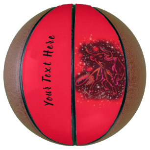 Red Bull Basketball mit benutzerdefiniertem Text