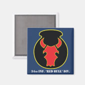 Red Bull CSIB-Look Emblem, blau mit der Armee Magnet (Vorderseite/Rückseite)