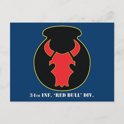 Red Bull CSIB-Look Emblem Postkarte (Vorderseite)