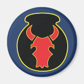 Red Bull CSIB-Look-Emblem, w/Army-blauer Magnet (Vorne)