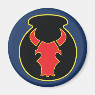 Red Bull CSIB-Look-Emblem, w/Army-blauer Magnet