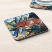 Red Bull (Gouache auf Papier) Getränkeuntersetzer (Linke Seite)