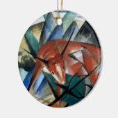 Red Bull (Gouache auf Papier) Keramik Ornament (Links)