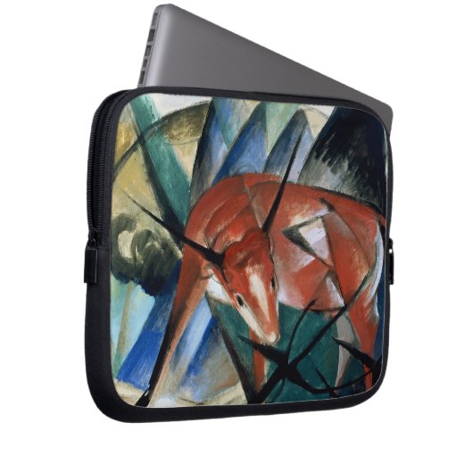 Red Bull (Gouache auf Papier) Laptopschutzhülle (Vorne Rechts)