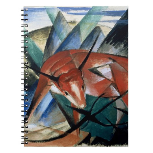 Red Bull (Gouache auf Papier) Notizblock (Vorderseite)