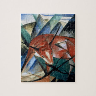 Red Bull (Gouache auf Papier) Puzzle