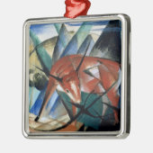 Red Bull (Gouache auf Papier) Silbernes Ornament (Links)