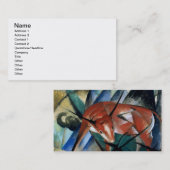 Red Bull (Gouache auf Papier) Visitenkarte (Vorne/Hinten)