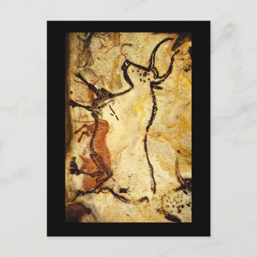 Red Bull', Lascaux, Dordogne_Art of Antiquity Postkarte (Vorderseite)