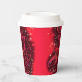 Red Bull läuft in Starry Night Paper Cups Pappbecher (Links)