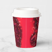 Red Bull läuft in Starry Night Paper Cups Pappbecher (Rechts)