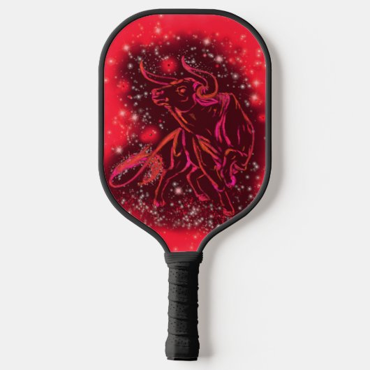 Red Bull rennt auf Starry Night Pickleball Paddel Pickleball Schläger (Rückseite)