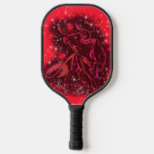 Red Bull rennt auf Starry Night Pickleball Paddel Schläger (Rückseite)