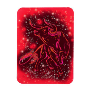 Red Bull Running Magnet At Starry Night