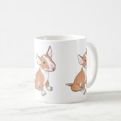 Red Bull Terrier Welpe Tasse (VorderseiteRechts)