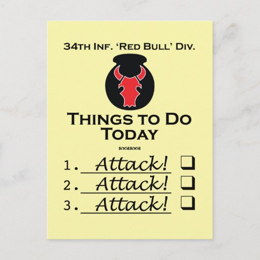 Red Bull Things-to-Do Postcard Postkarte (Vorderseite)
