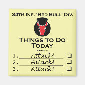 Red Bull Things-to-Do-Quadratmagnet Magnet (Vorne)