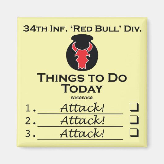 Red Bull Things-to-Do-Quadratmagnet Magnet (Vorne)