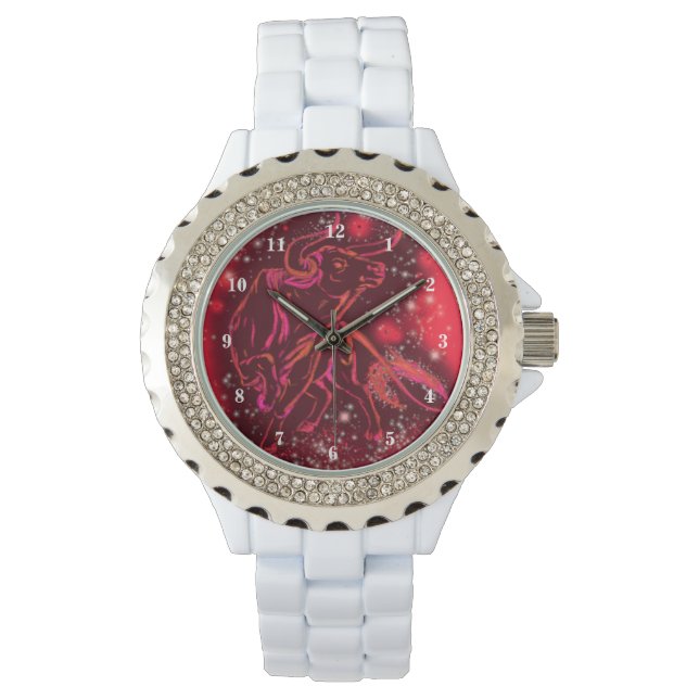 Red Bull Watch in der Sternennacht Armbanduhr (Vorderseite)