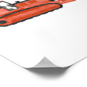 Red Bulldozer Bau Kinder Raum Dekoration (Ecke)