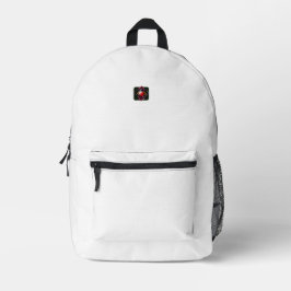 Red Bullet Eleganto White Bedruckter Rucksack