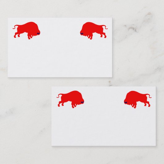 Red Bulls Business Cards Visitenkarte (Vorne/Hinten)