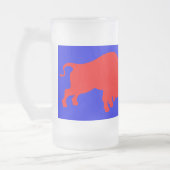 Red Bulls Mattiert 16 oz Mattiert Glass Tasse (Links)