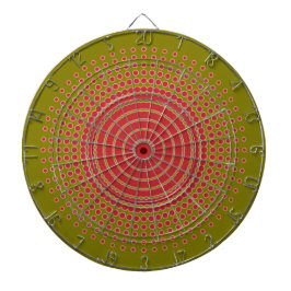 Red Bullseye Dart Board Dartscheibe