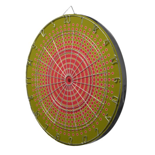 Red Bullseye Dart Board Dartscheibe (Vorderseite rechts)