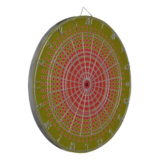 Red Bullseye Dart Board Dartscheibe (Vorderseite Links)