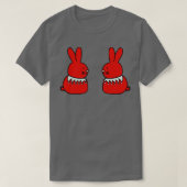 Red Bunny Rabbit Duo T-Shirt (Design vorne)