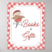 Red Burger GRILLEN Baby Duschbücher und Geschenke Poster (Vorne)