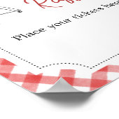 Red Burger GRILLEN Baby Duwer Diaper Raffles Poster (Ecke)