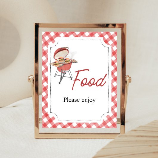 Red Burger GRILLEN Baby Showfood Poster