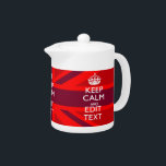 Red Burgundy Behalte Ihre Text Union Jack Flag ber<br><div class="desc">Ihr personalisiert Behalten, ruhiges Sprichwort mit kräftigen Rot- und Bordeaux-Akzenten im Jack der Gewerkschaft. Ein personalisiertes Sprichwort im Stile von Calm auf einem freundlichen Geschenk. Humorvoll oder skurril versuchen Sie Ihre kreativen Worte auf zwei bearbeitbaren Textzeilen. Vergessen Sie nicht, HAUPTSTÄDTE für beste Ergebnisse zu verwenden. Verwenden Sie den Link "Diesen...</div>