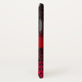 RED BURGUNDY DAMASK RIBBON GEM MONOGRAM Case-Mate iPhone HÜLLE (Hinten/Rechts)