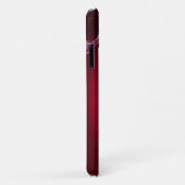 RED BURGUNDY LILA BERRIES UND WIRBEL MONOGRAM Case-Mate iPhone HÜLLE (Hinten/Rechts)