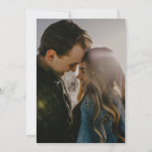 Red Burgundy Wedding Save The Date (Rückseite)