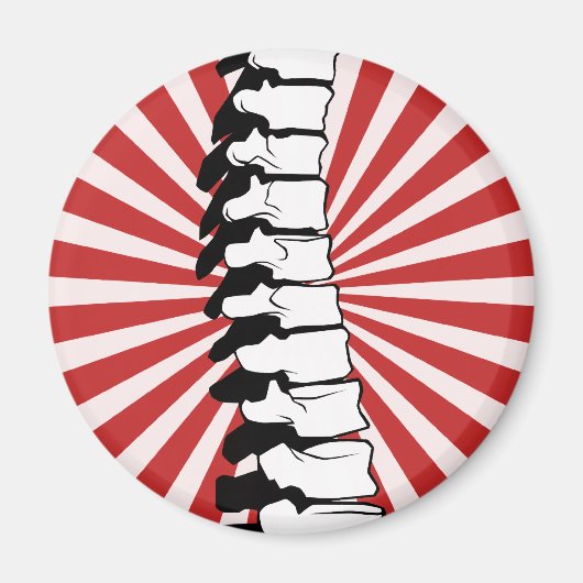Red Burst Spine Magnet (Vorne)