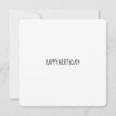 Red Bus Birthday Card Karte (Rückseite)