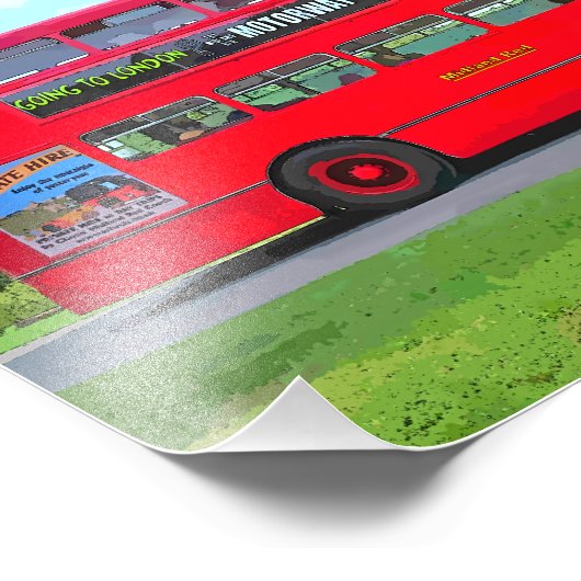 RED BUS FOTODRUCK (Ecke)