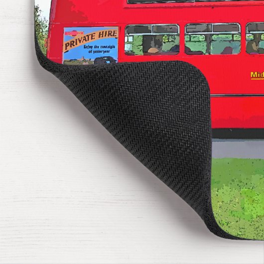 RED BUS MOUSEPAD (Ecke)