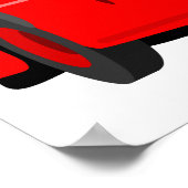 Red Bus Poster (Ecke)