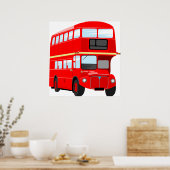 Red Bus Poster (Küche)