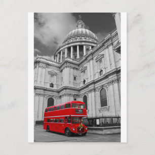 Red Bus und St Pauls Uni (mehrere Bilder ausgewähl Postkarte