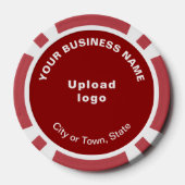 Red Business Brand auf Poker Chips (Rückseite)