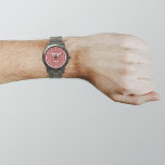 Red Business Brand on Men Watch Armbanduhr<br><div class="desc">Ihr Firmenlogo auf rotem Hintergrund auf Männeruhr. Zubehör, das Sie in Ihre Werbeprodukte, Geschenke oder Geschenke an Ihre Kunden oder Kunden, um Ihr Geschäft zu werben oder Ihre Marke zu fördern. Anpassbare Uhr, mit der Sie Ihr Firmenlogo für Markenbewusstsein einsetzen können. Bitte Karo nach dem Hochladen Ihres Firmenlogos. Wenn Ihnen...</div>