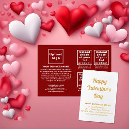 Red Business Brand on Valentine Foil Card Folienkarte