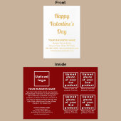 Red Business Brand on Valentine Foil Card Folienkarte