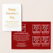 Red Business Brand on Valentine Foil Card Folienkarte (Anzeige)